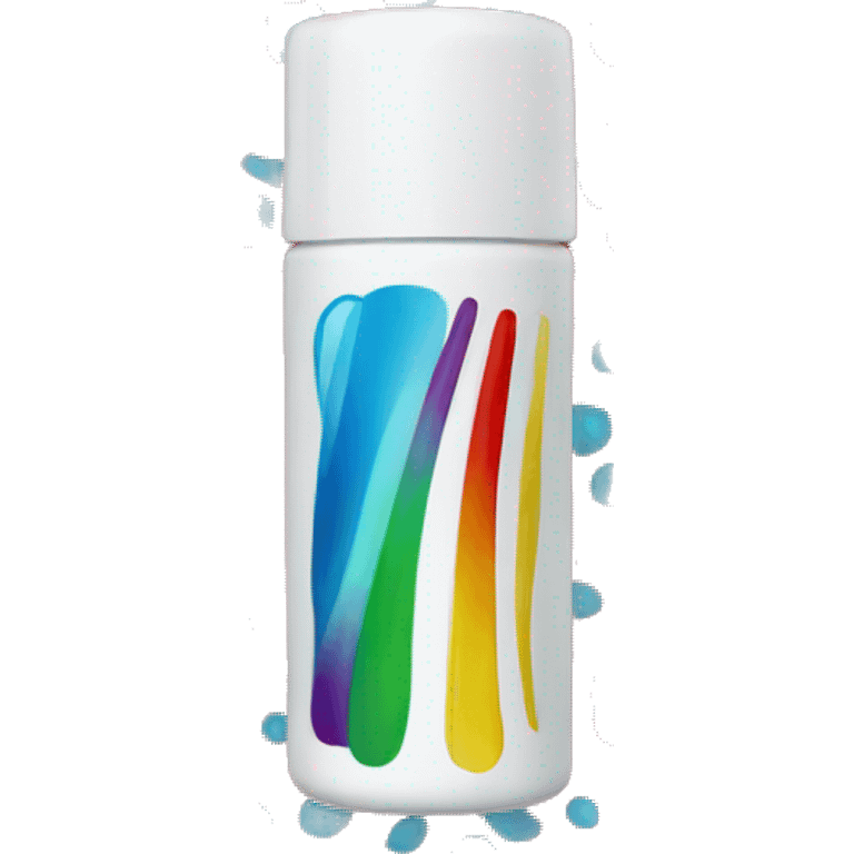 Colorful toothpaste bottle emoji