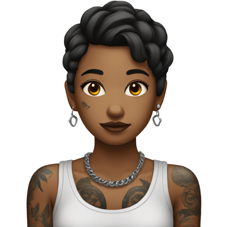  Girl with tattoos emoji