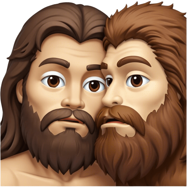 bigfoot kissing jesus emoji