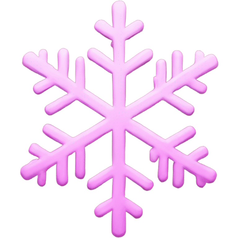 pink snowflake  emoji