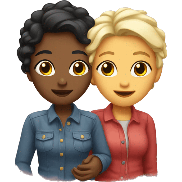 Lesbian couple emoji