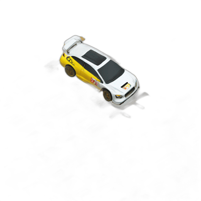 Simple rally car emoji