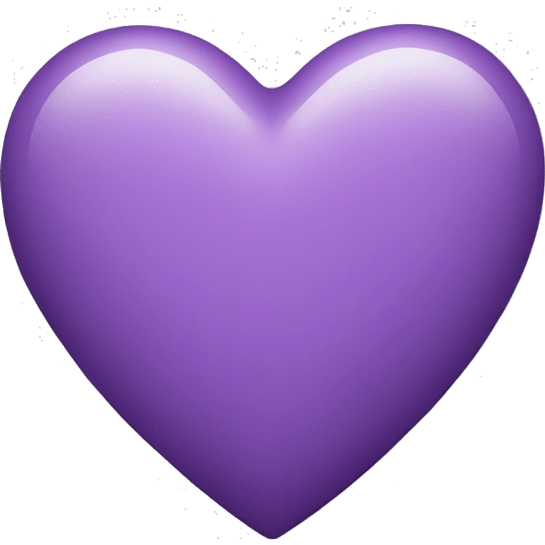 Lilac purple heart emoji