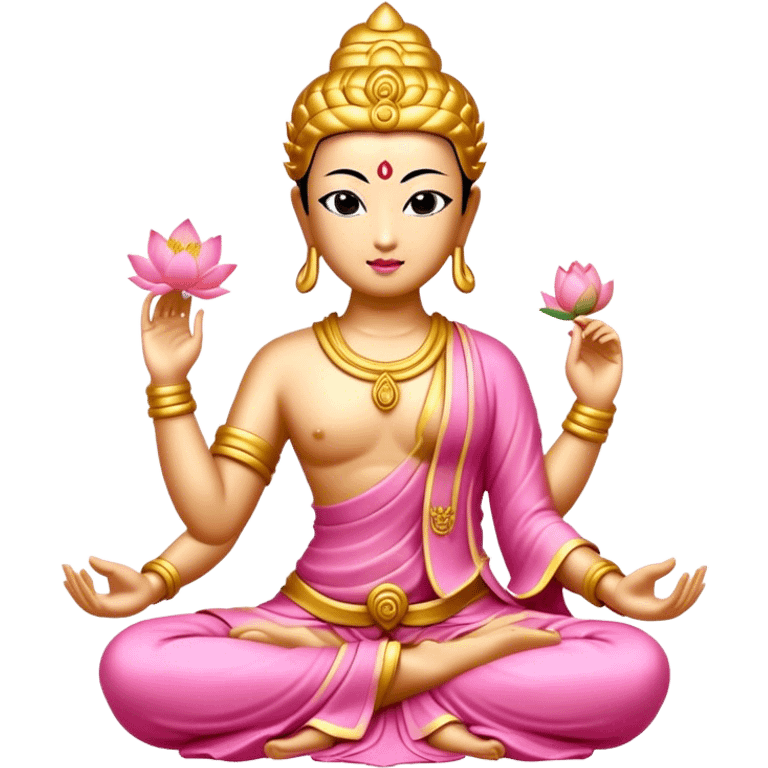 gold pink Bodhisattva  emoji