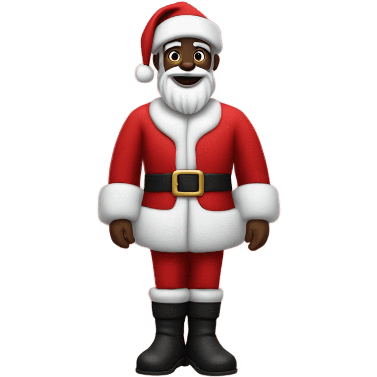 black santa claus emoji