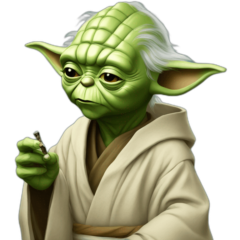 Yoda smoke emoji