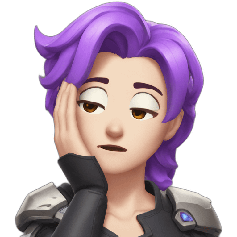 moira from overwatch facepalm emoji