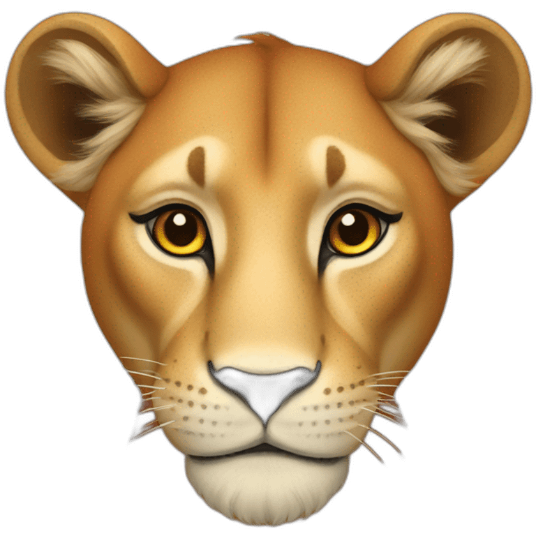 Red lioness emoji