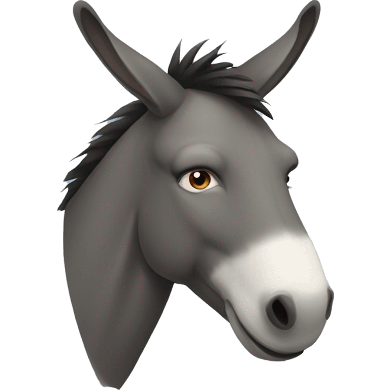 Muzzle of a donkey emoji