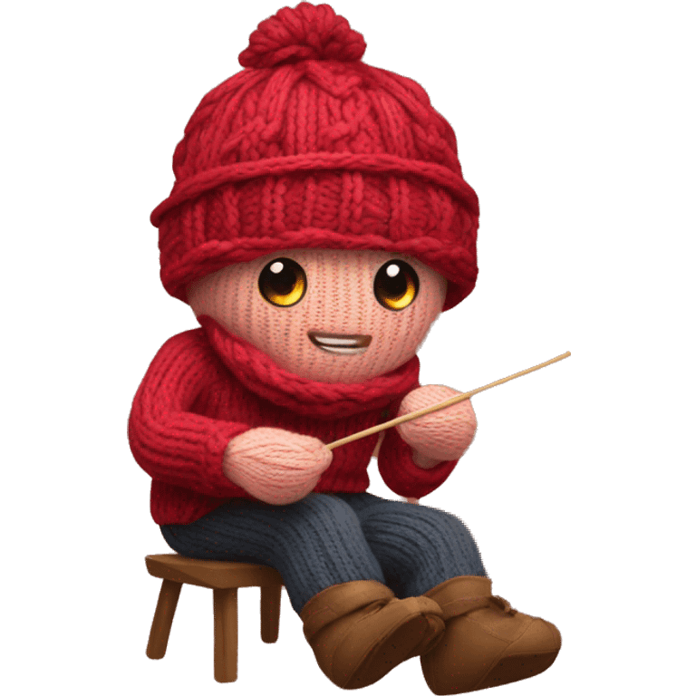 Knitting emoji