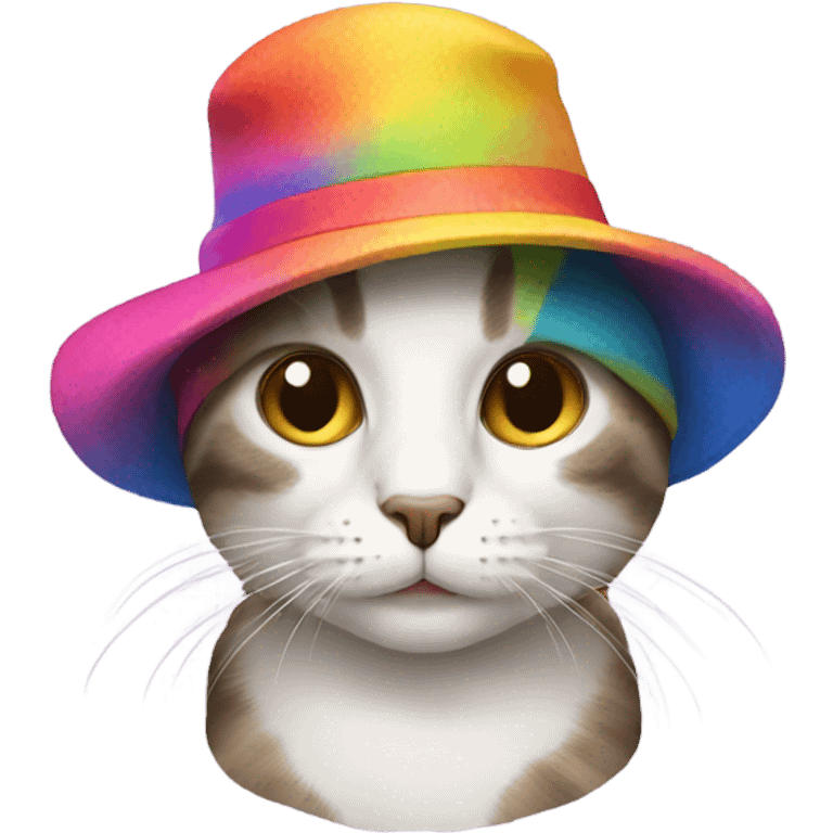 Cat wearing a hat emoji