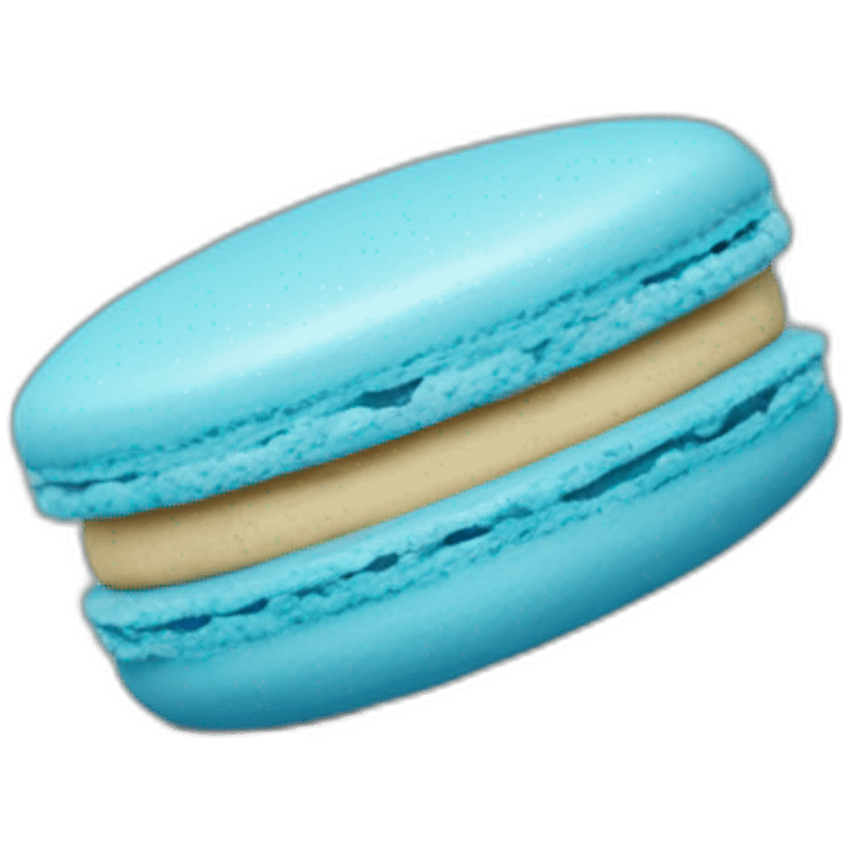 blue macaron emoji