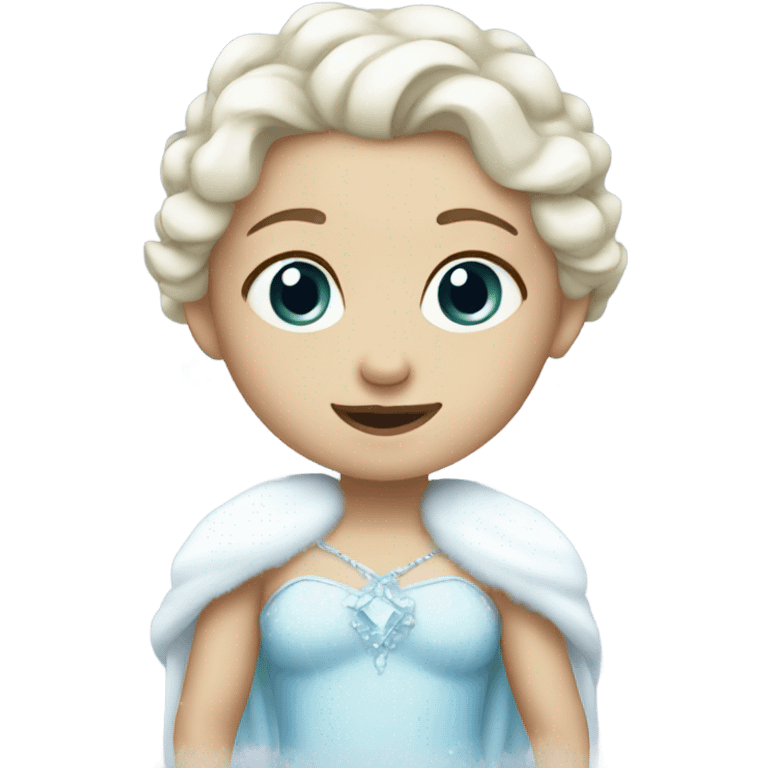 Baby snow princess emoji