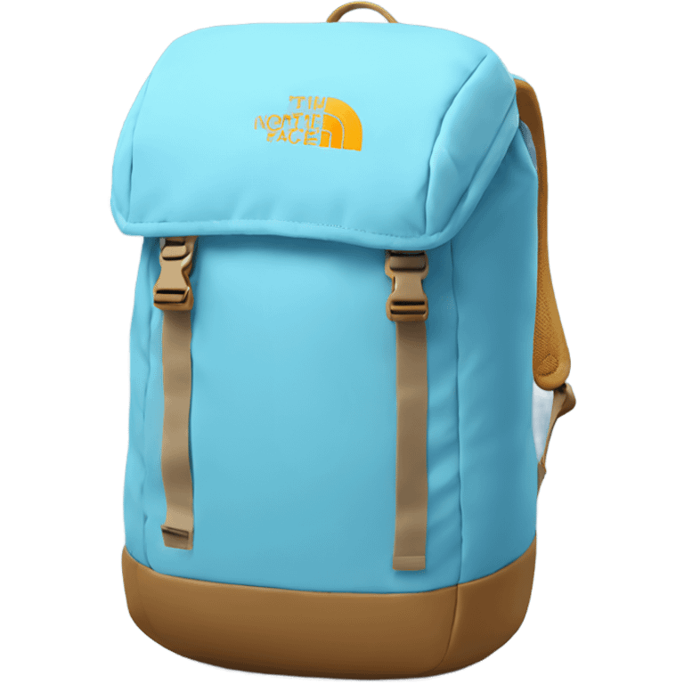 light blue everyday north face backpack emoji