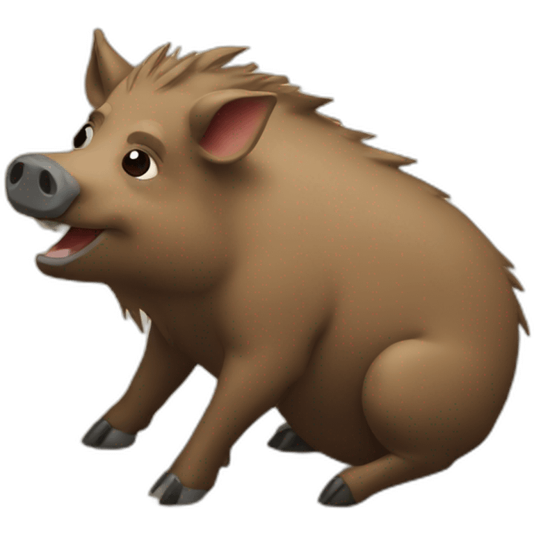 boar on the floor emoji