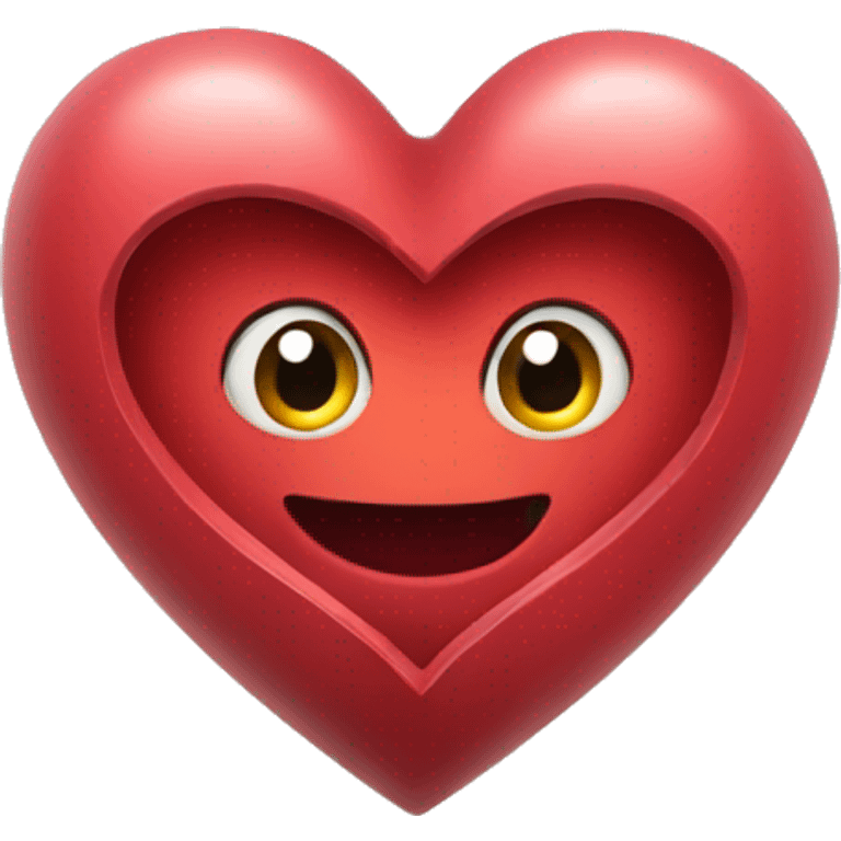 Heart with A inside emoji