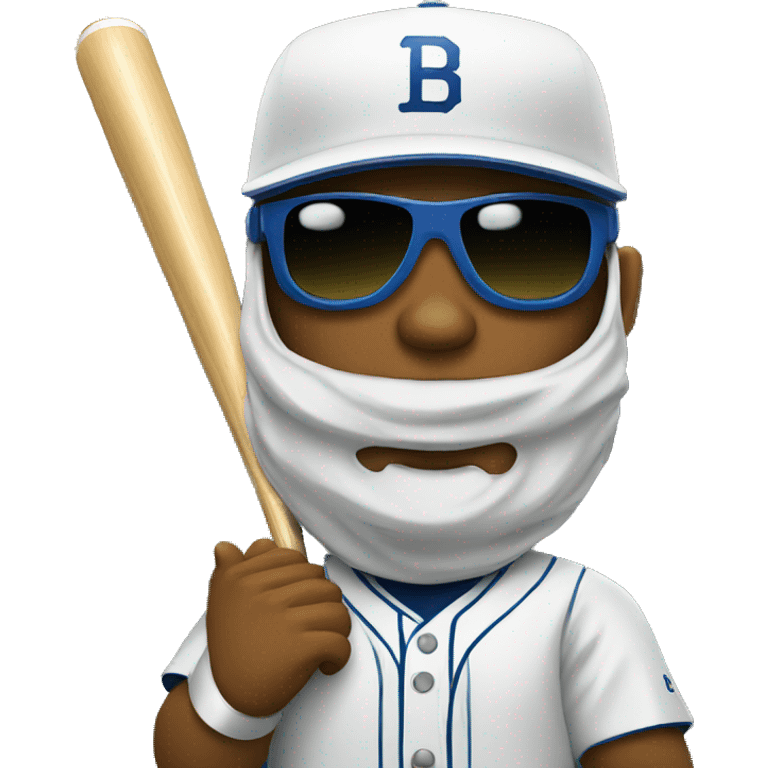  baseball player with sunglasses  emoji