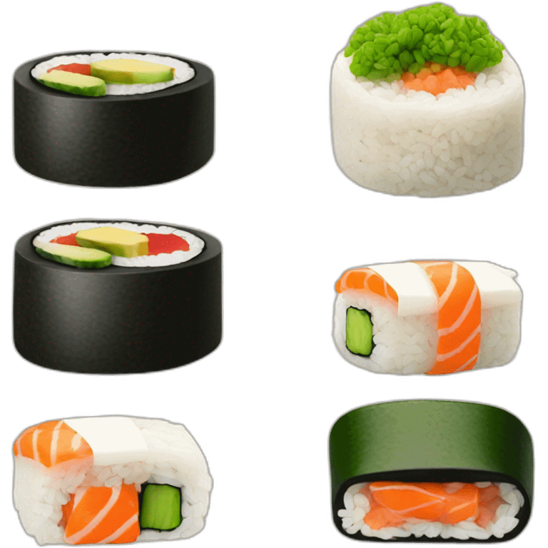 vegan sushi emoji