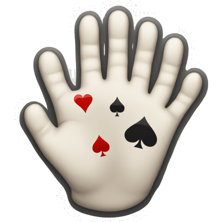 hand of blackjack emoji