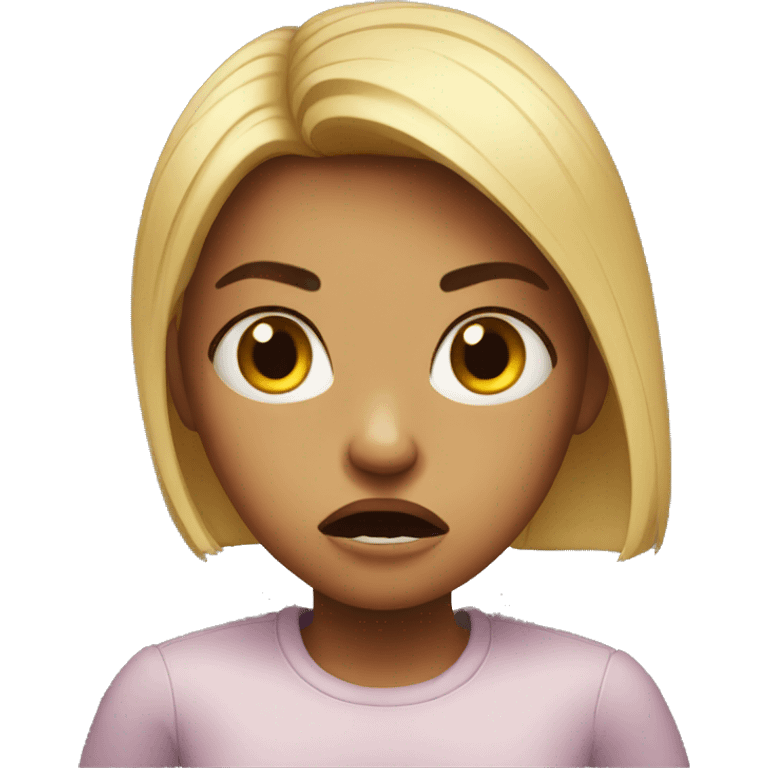 angry girl emoji