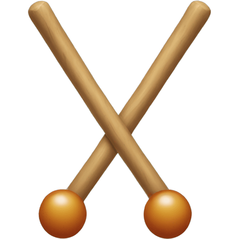 a stick with two balls in the bottom emoji