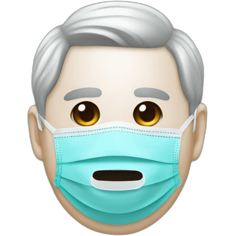 Xi Jinping head in a Medical masks emoji