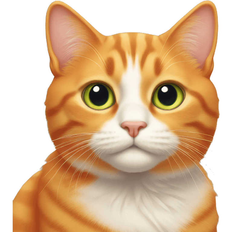 Cute orange cat  emoji