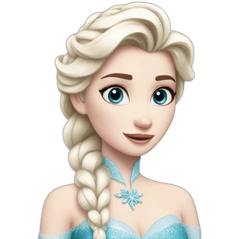 Elsa from frozen emoji