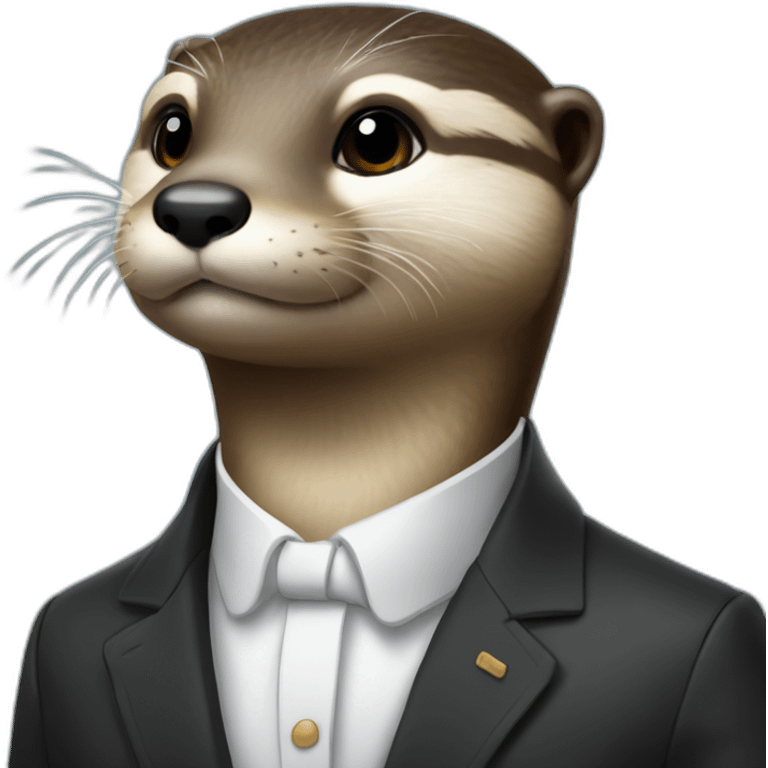 Loutre sur Macron emoji