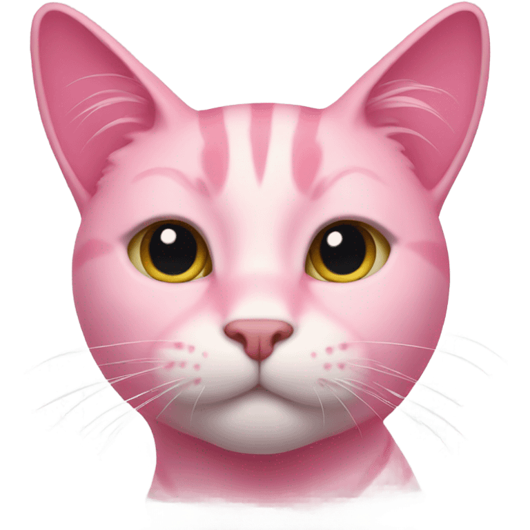 Pink cat emoji