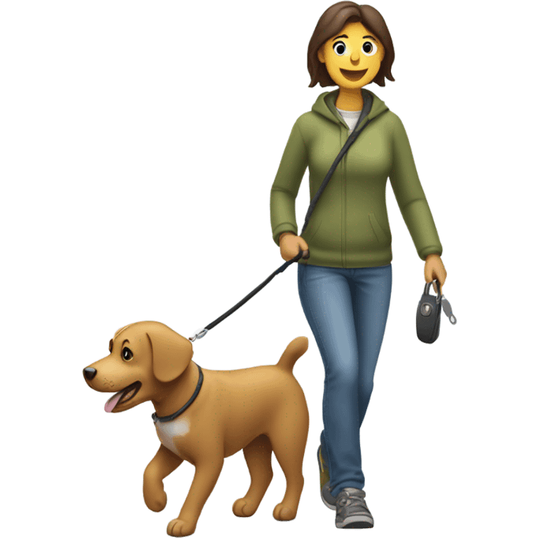 Dog walking emoji