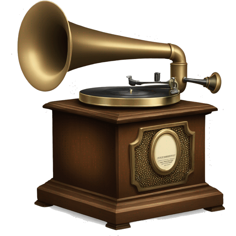 vintage gramophone  emoji