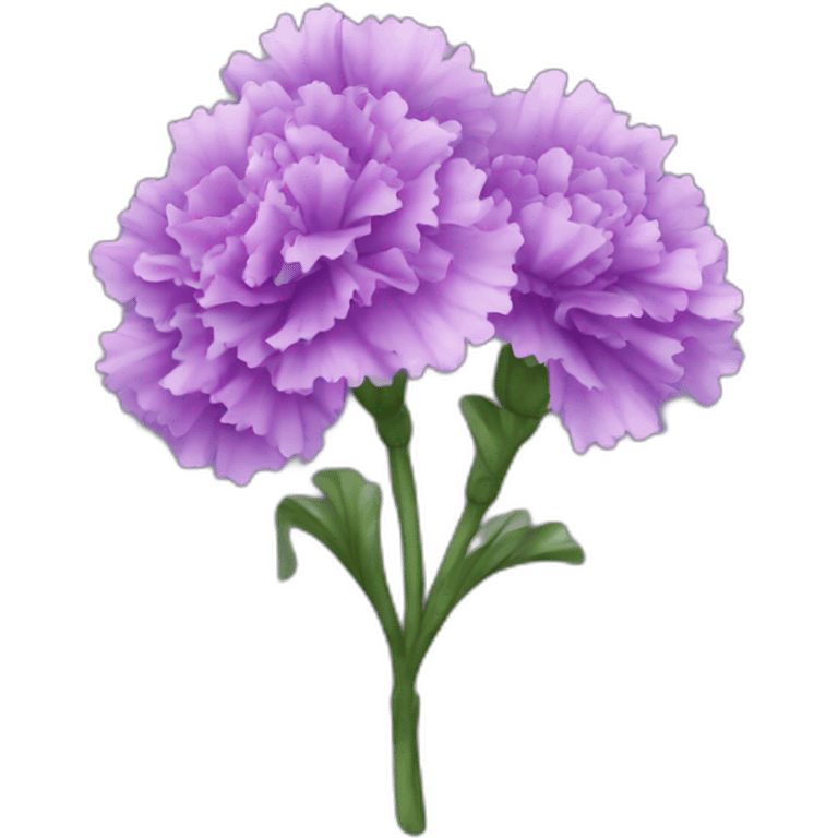 purple carnations  emoji