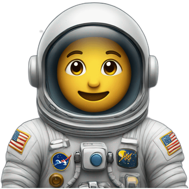 astronaut with stars emoji