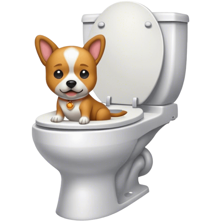 dog on toilet  emoji