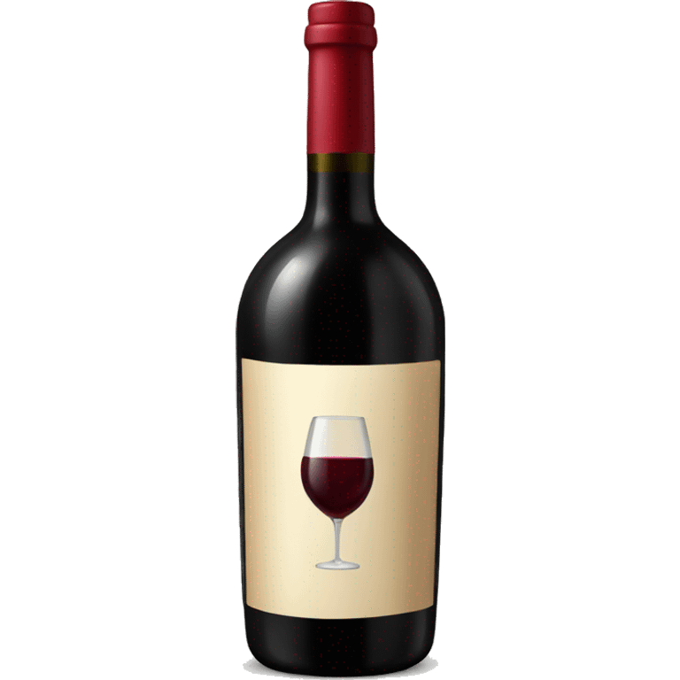 Fancy bottle of red wine emoji