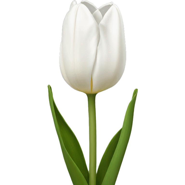 White tulipa emoji