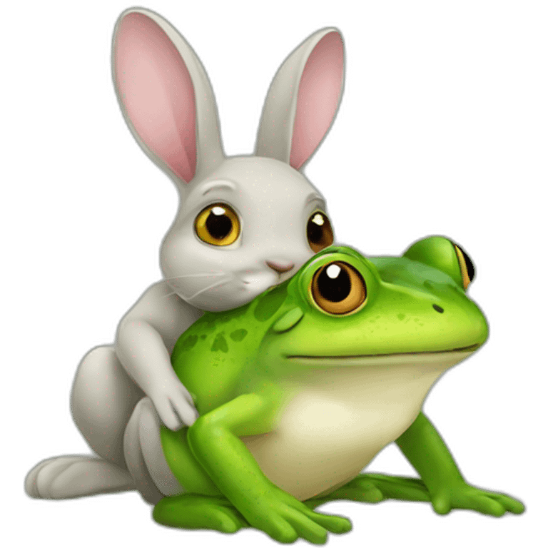 rabbit+frog emoji