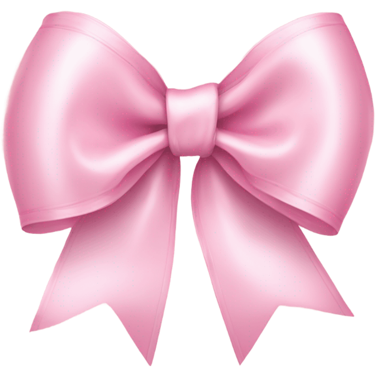 light pink ribbon bow emoji