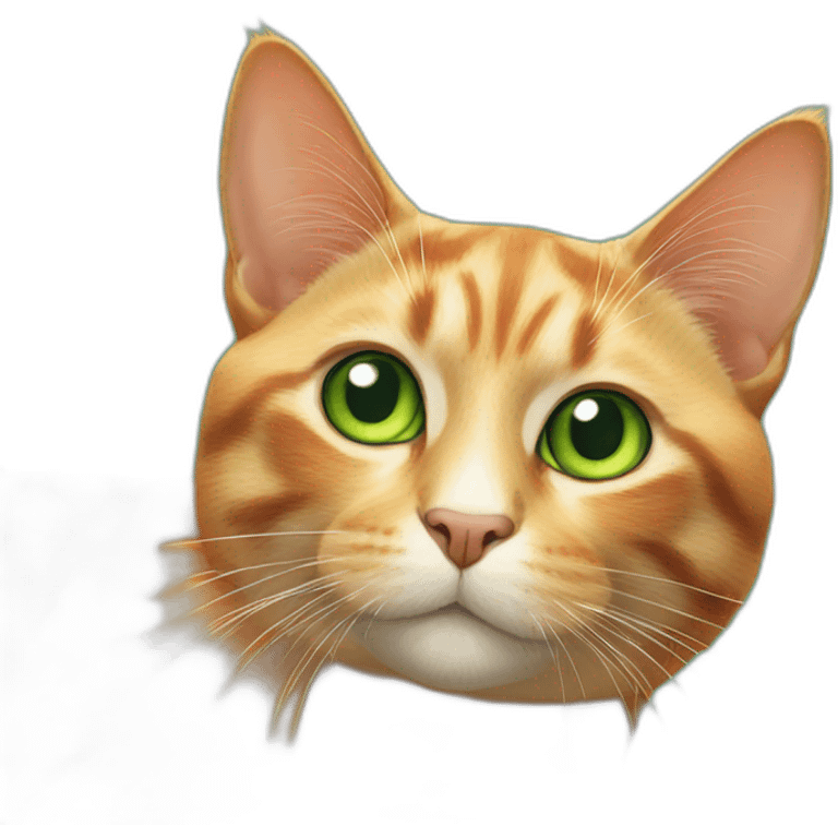 Ginger-and-brown-tortoise-cat-green-eyes emoji