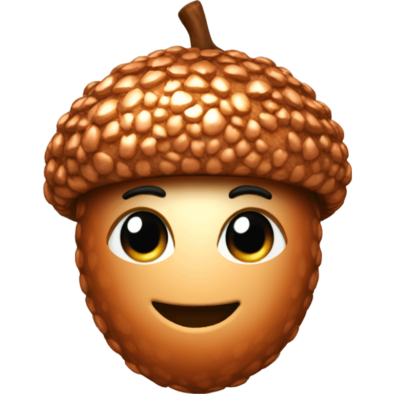 sparkling copper Acorn emoji