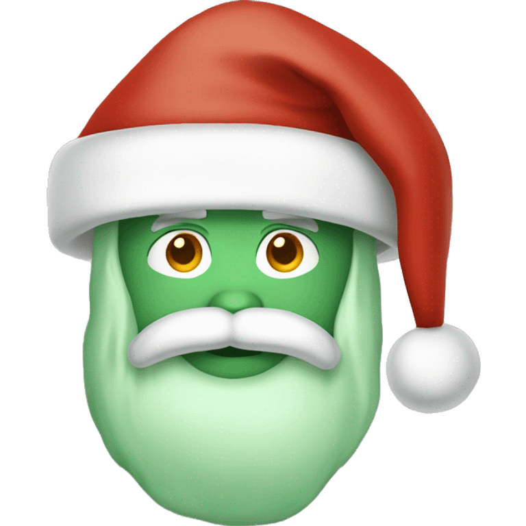 Sage green Santa hat  emoji