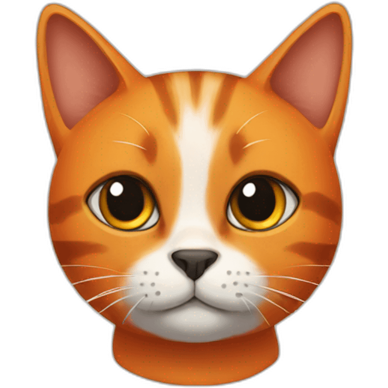 orange and black cat emoji