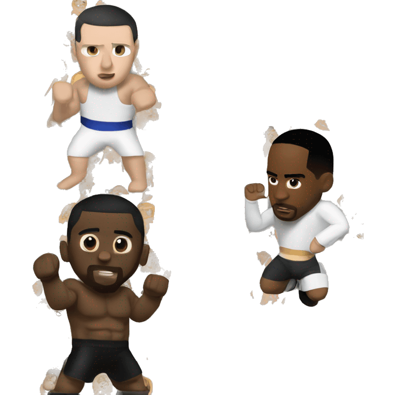 Eminem wrestling Diddy  emoji