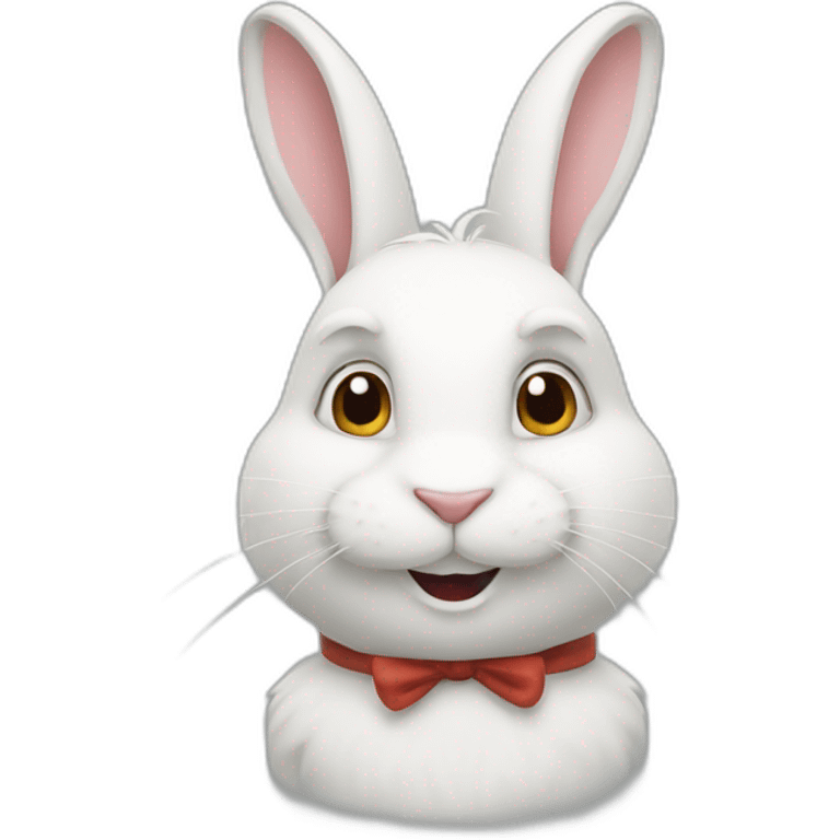 the white rabbit emoji