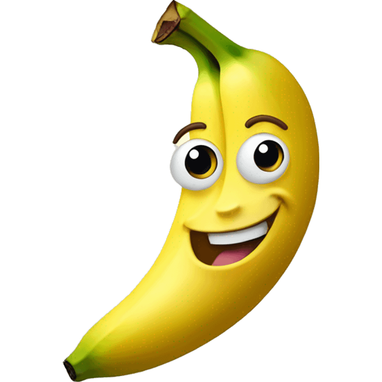 happy banana emoji