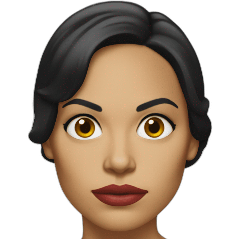 Rosario Dawson serious emoji