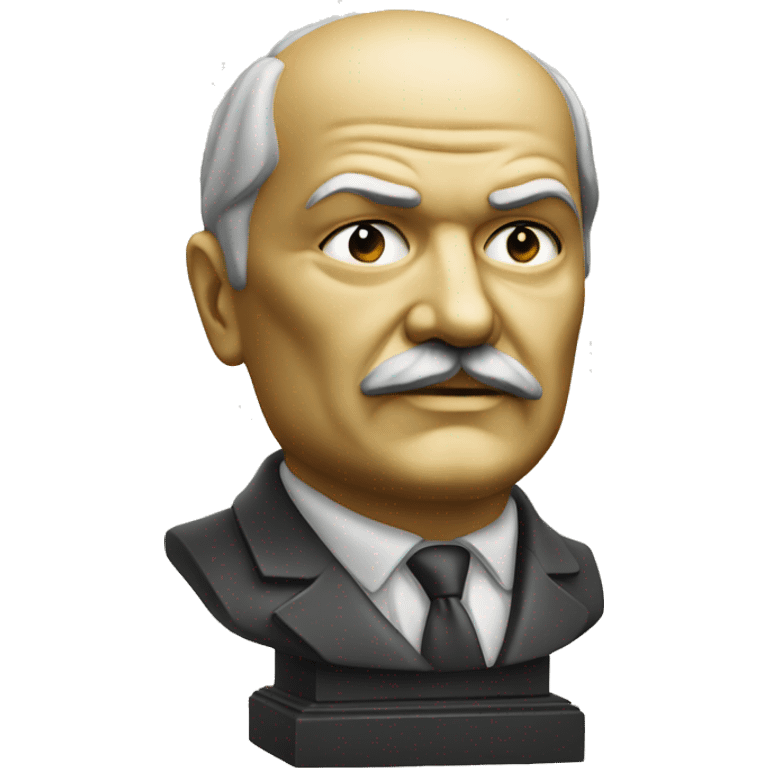 Lenin head statue emoji