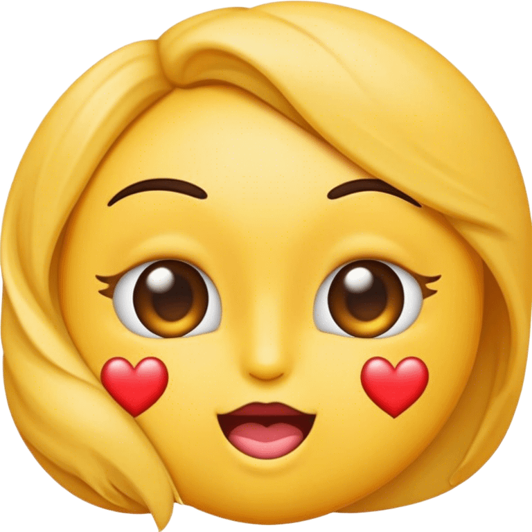 Emoji clin d’œil qui fais un bisous cœur  emoji