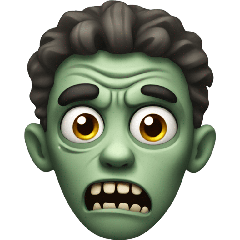 scared zombie emoji